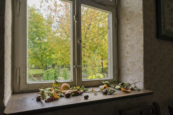 Schwaebisch Hall, Wackershofen, Almanya - 15 Ekim 2019: Bir Alman köyünün iç manzarası.