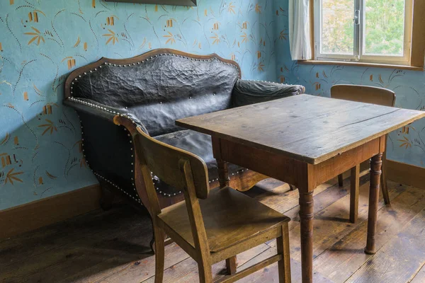 Schwaebisch Hall, Wackershofen, Almanya - 15 Ekim 2019: Bir Alman köyünün iç manzarası.