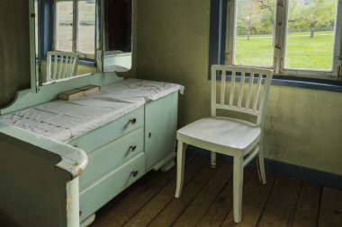 Schwaebisch Hall, Wackershofen, Almanya - 15 Ekim 2019: Bir Alman köyünün iç manzarası.