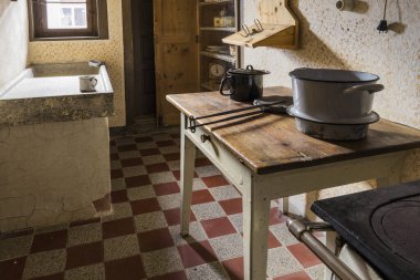 Schwaebisch Hall, Wackershofen, Almanya - 15 Ekim 2019: Bir Alman köyünün iç manzarası.