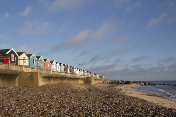 Cabanes de plage à Southwold, Suffolk, Angleterre — Photo