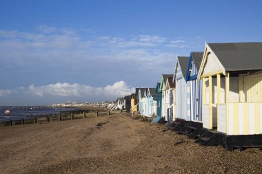 Thorpe Bay, Essex, İngiltere'de, plaj kulübe