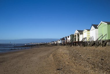 Thorpe Bay, Essex, İngiltere'de, plaj kulübe