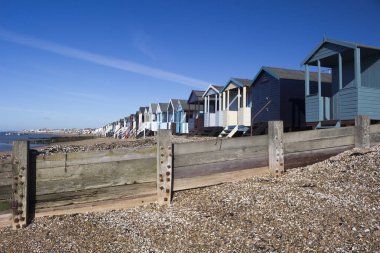 plaj kulübe, bay thorpe, essex, İngiltere