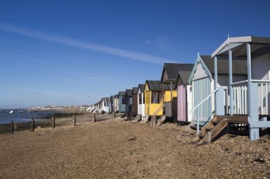 plaj kulübe, bay thorpe, essex, İngiltere