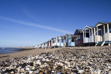 Thorpe Bay, Essex, İngiltere'de, plaj kulübe