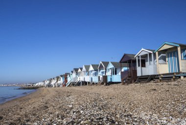 Thorpe Bay Beach, Essex, England, on a winters day