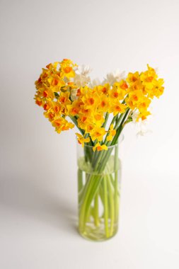 Bir buket taze nergis, koleksiyondaki en narin çiçek.