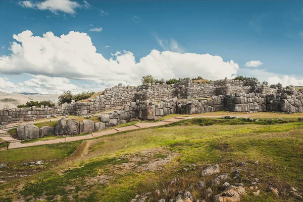 Ruiny Sacsayhuaman Cusco Peru — Zdjęcie stockowe