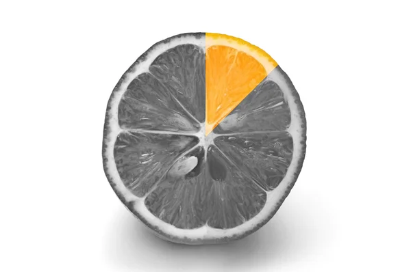 Лимон на белом фоне изолирован — стоковое фото