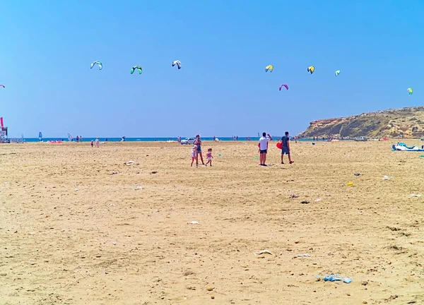 Ile de Rhodes / Grèce - 28 juillet 2008 : Kitesurf à Prasonisi — Photo