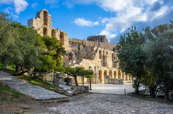 Atticus Kahramanı Odeon, Atina, Yunanistan. Herod olarak da bilinir. — Stok fotoğraf