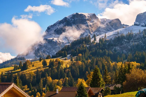 Axalp Kalbsleberli Alpen Stockbild