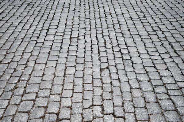 Pavers texture of city road