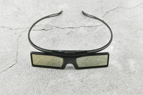3D-s szemüveg. Filetley-ben. Betonon. az írás helye — Stock Fotó