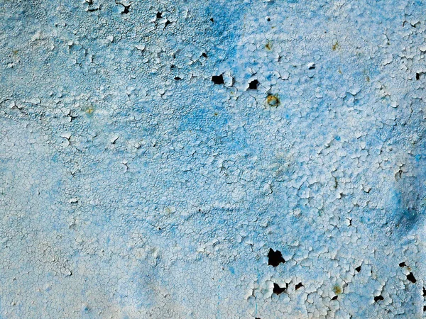 Hierro azul con óxido. Fondo de textura metálica oxidada azul. metal viejo en fondo azul — Foto de Stock