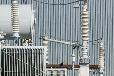 Elektrik santrali transformatör yüksek voltajlı ekipman stratejik nesne güç ünitesi. Güç istasyonu transformatörü yüksek voltajlı ekipman stratejik nesne gücü. 