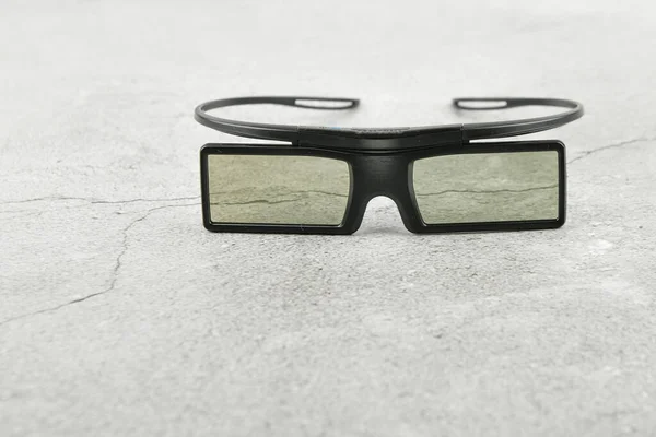 3D-s szemüveg. Filetley-ben. Betonon. az írás helye — Stock Fotó
