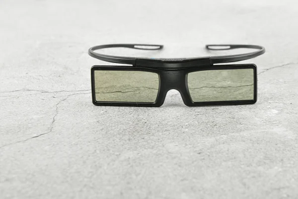 3D glasses. filetley. on concrete. place for writing — Stock Photo, Image