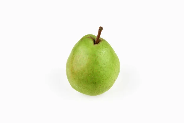 Pear on a white background. Fresh juicy pear on a white background. View from above. A place to write. In isolation. Cut out the background. — Stock Photo, Image