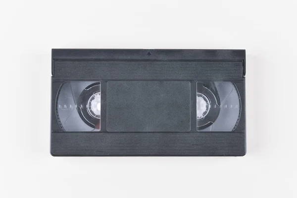 Nagranie. Stara klasyczna kaseta na białym tle. Retro — Zdjęcie stockowe