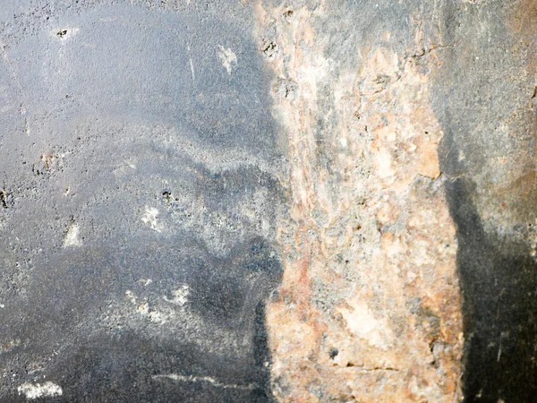 古いみすぼらしい大理石古いグランジーフロアテクスチャ、グレーコンクリート壁の背景 — ストック写真