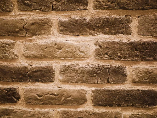 벽돌로 된 정면을 보라. 찢어진 돌 질감. 벽돌 벽. 추상적 배경 — 스톡 사진