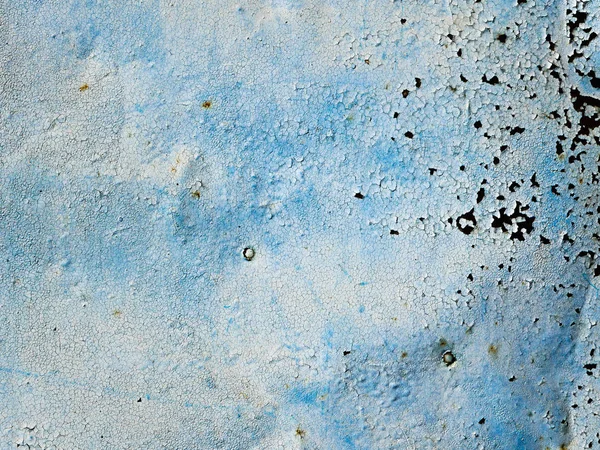 Hierro azul con óxido. Fondo de textura metálica oxidada azul. metal viejo en fondo azul —  Fotos de Stock