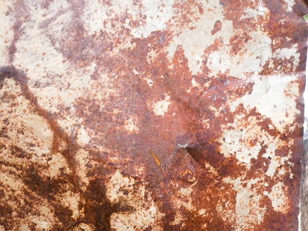 Rostiges Blech aus nächster Nähe. Hintergrund ist rostiges Eisen. Hintergrundtextur. — Stockfoto