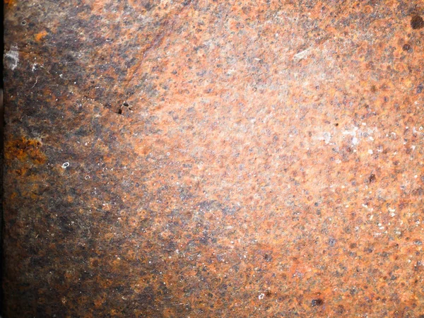 Rusty sheet of metal close up. Arrière-plan du fer rouillé. Surface de fond. — Photo