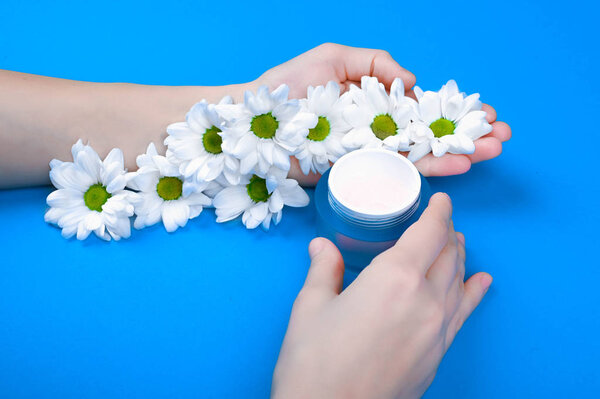 Natural cosmetic. The concept of natural medicine. Eco medicine.