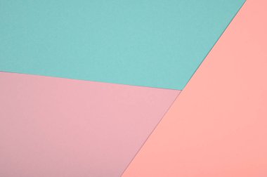 Soyut pastel renkli kağıt dokusu minimalizm arka planı. Mor, şeftali ve mavi renkler.