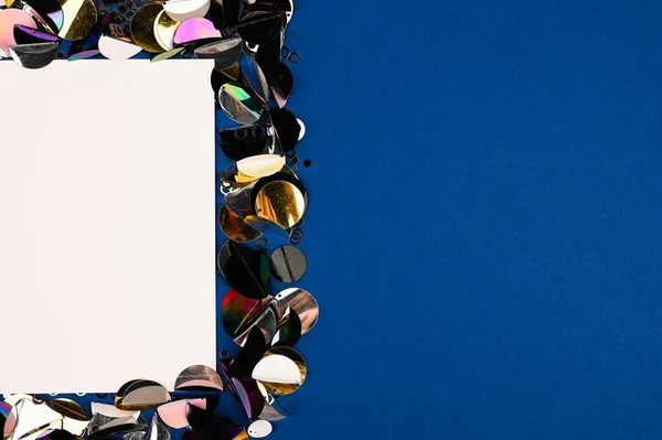 Stylish Frame Border Colorful Blins Decoration Концепция Праздника Шаблон Женского — стоковое фото
