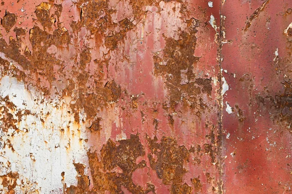 rusty orange metal wall. Background of old metal.