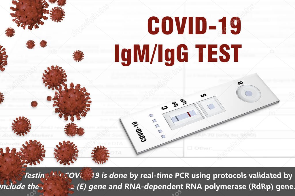 Diagnostic devices. COVID-19 IgG/IgM test for the detection of anti-SARS-CoV-2 IgM and anti-SARS-CoV-2 IgG antibodies in human whole blood, serum, or plasma samples, as an aid in the diagnosis of COVID-19 disease.