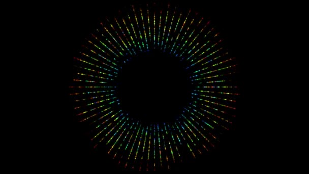 Anel Luz Halo Colorido Para Fundo — Vídeo de Stock