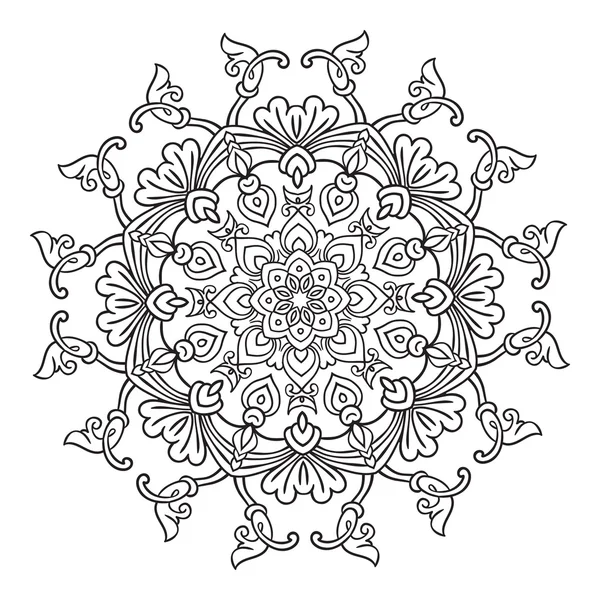 Elemento mandala disegno a mano — Vettoriale Stock