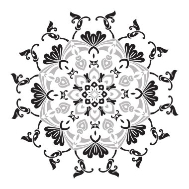 El çizim mandala öğesi