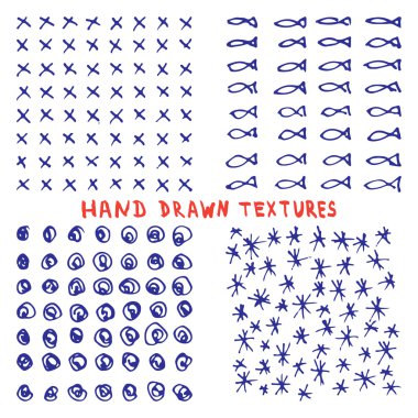 Beyaz zemin üzerine çizilen mürekkep doku izole el ayarla