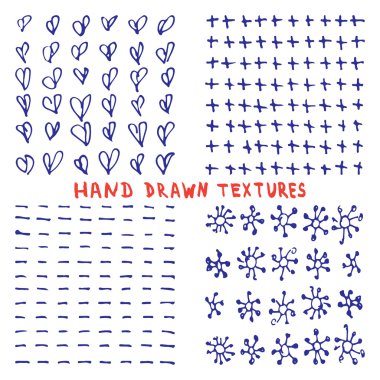 Beyaz zemin üzerine çizilen mürekkep doku izole el ayarla