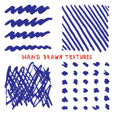 Beyaz zemin üzerine çizilen mürekkep doku izole el ayarla