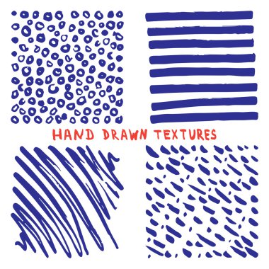 Beyaz zemin üzerine çizilen mürekkep doku izole el ayarla