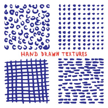 Beyaz zemin üzerine çizilen mürekkep doku izole el ayarla