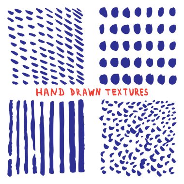 Beyaz zemin üzerine çizilen mürekkep doku izole el ayarla