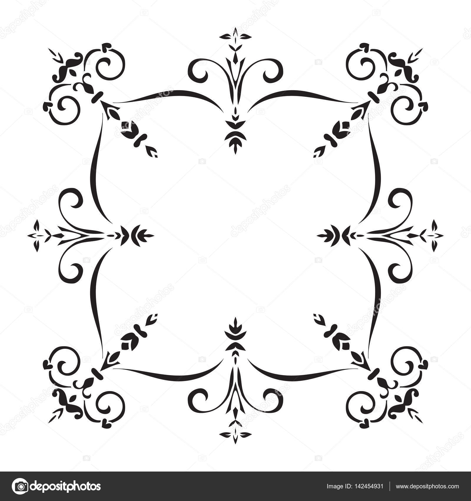 Disegno modello per piastrelle nei colori bianco e nero a mano Stile della maiolica italiana Illustrazione di vettore Il meglio per il vostro disegno