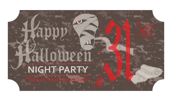 Cadılar Bayramı partisi, 31 Ekim, vintage tarzı için bilet