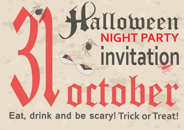 Cadılar Bayramı, posta kartı, vintage tarzı