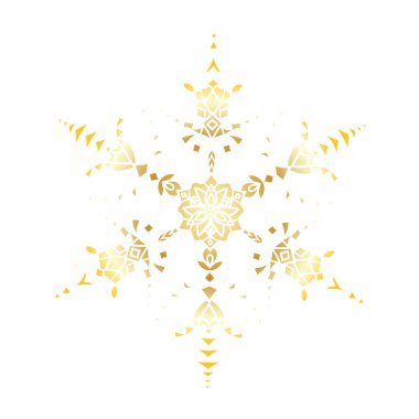 Altın şablon kar tanesi kış kutlama dekorasyon Noel ve yılbaşı tebrik kartı