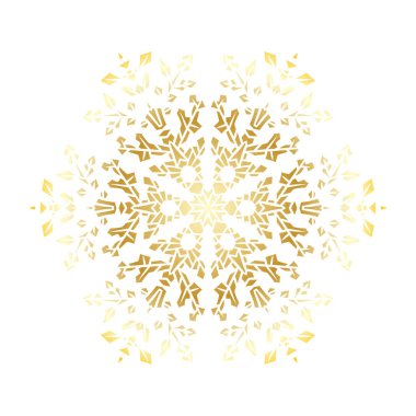 Altın şablon kar tanesi kış kutlama dekorasyon Noel ve yılbaşı tebrik kartı