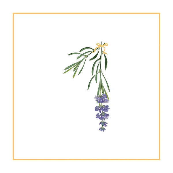 Cijfer 1 monogram. Retro bord alfabet met lavendel bloem initiële — Stockvector
